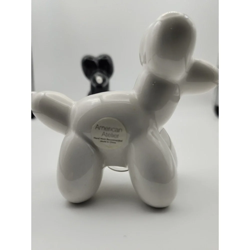 Ameican Atelier Balloon Dog Salt and Pepper Shakers Set of 2 New Never Used New